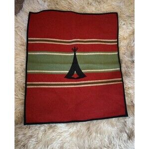 Pendleton Remnant 23” X 26.5.” Tepee Reversible blanket weight Wool